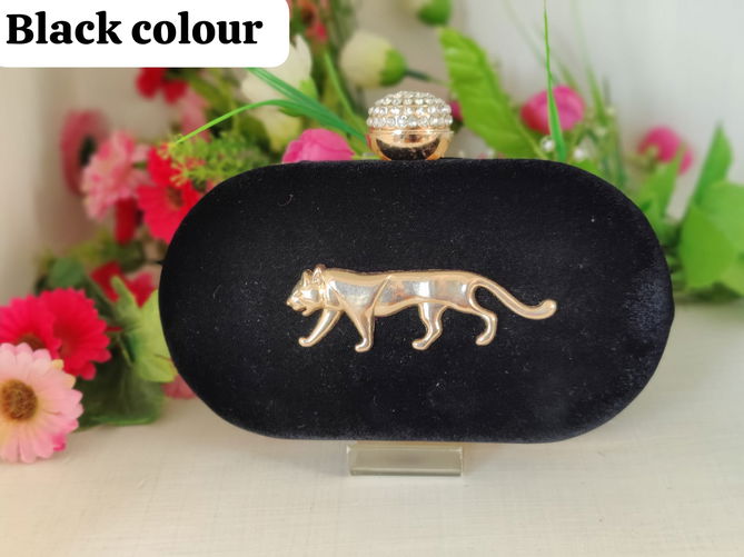 Arrival of Sabyasachi Velvet Round Oval Box Clutches
